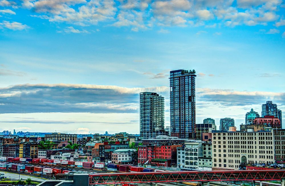Vancouver - The Cultural Capital train tracks by Vancouver city