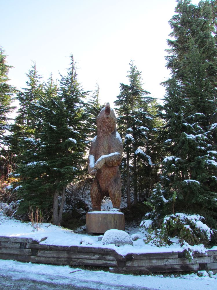 Vancouver - The Cultural Capital Bear statue at Grouse Mountain Vancouver