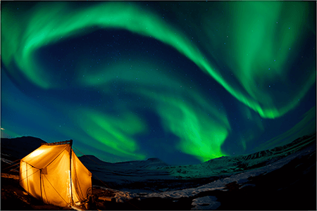 The Northern Lights viewed from Nova Scotia