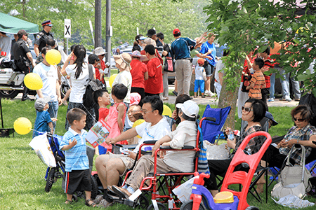 Welcome to Victoria group of multicultural canadians celbrating canada day