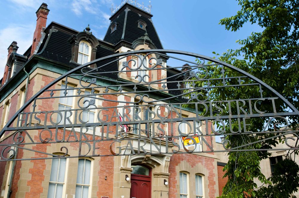 Entrance to the Historic Garrison District in Fredericton, Canada.