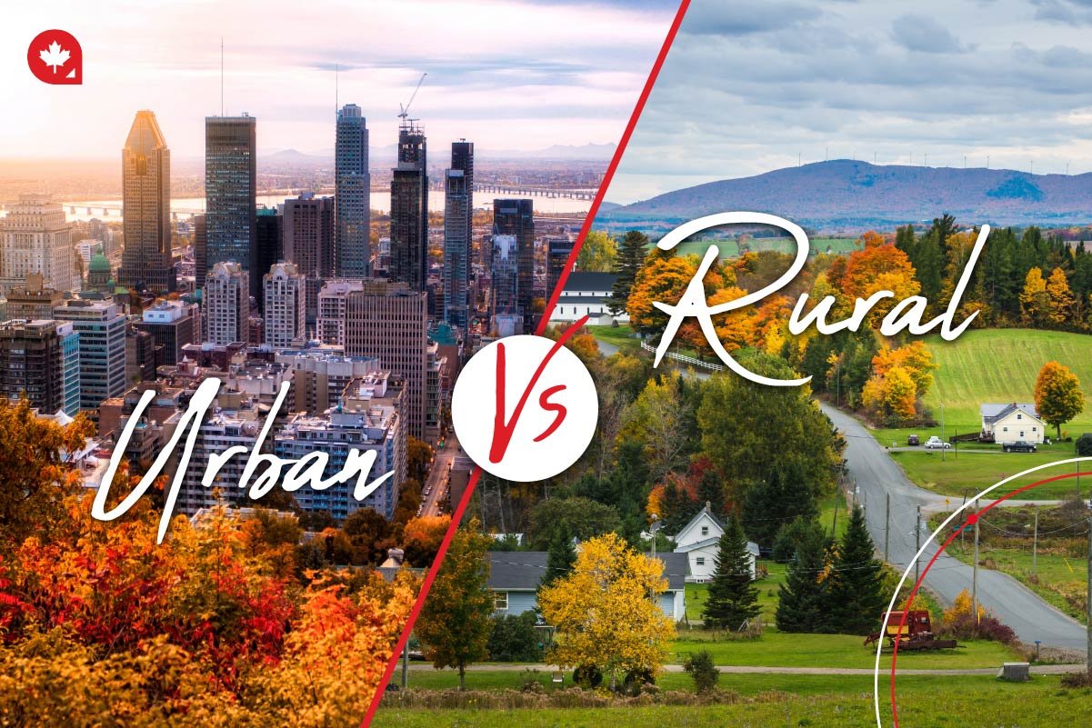 Want to immigrate to Canada? Learn more about urban vs rural Canada.