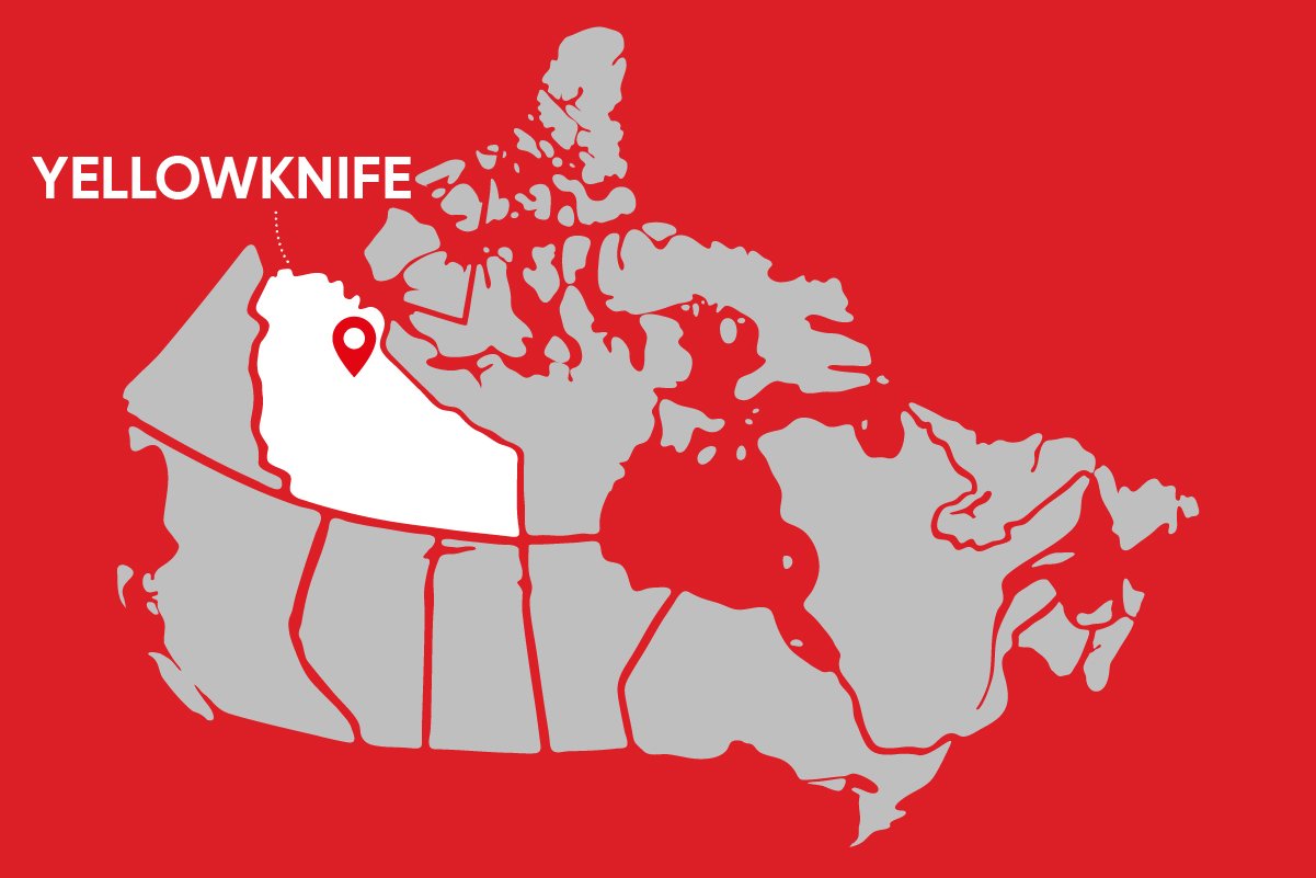 Map of Yellowknife