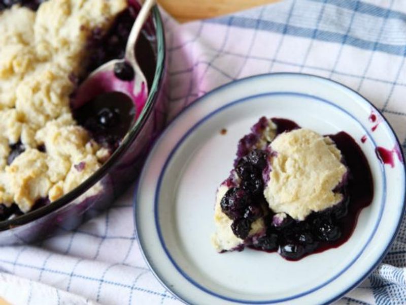 blueberry grunt pie | live and work in Canada